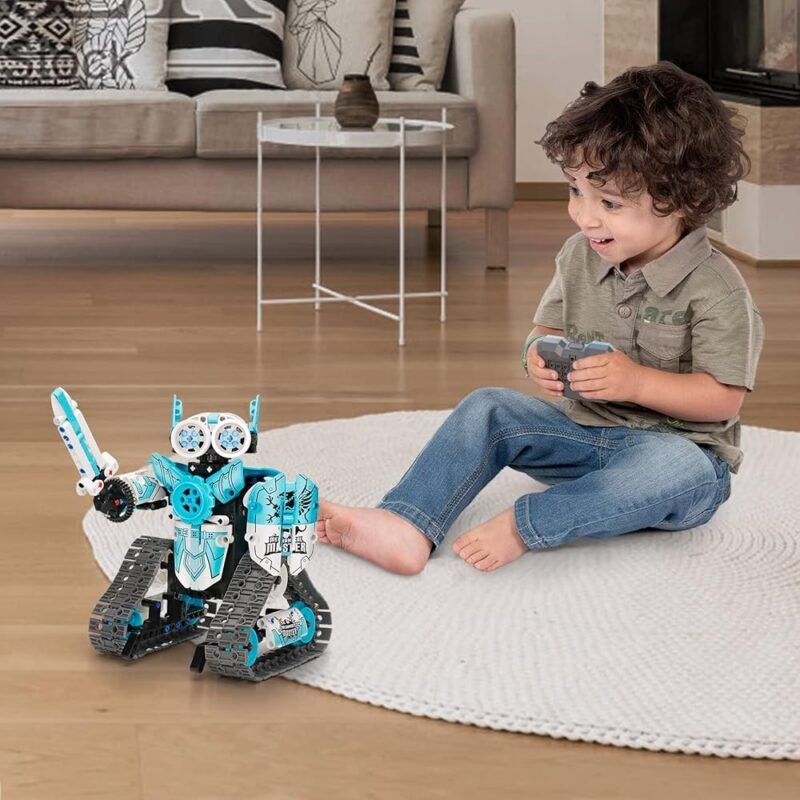 PREPOP Kit de construcción de robot de control remoto 3 en 1 para niños - Imagen 5