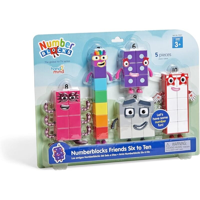 Hand2mind Numberblocks Friends Figuras de 6 a 10 para Niños