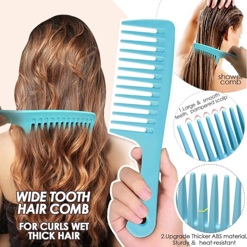 VITMOORY Juego de Peines para Cabello 5 Piezas para Hombres y Mujeres - Imagen 2