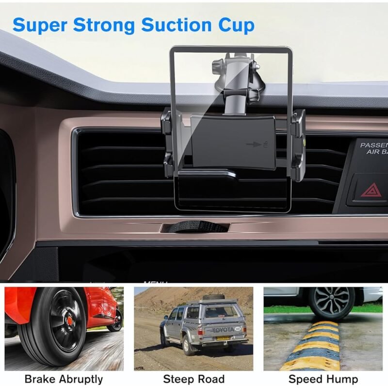 OHLPRO Soporte para Tableta con Ventosa para Automóvil Ajustable - Imagen 3