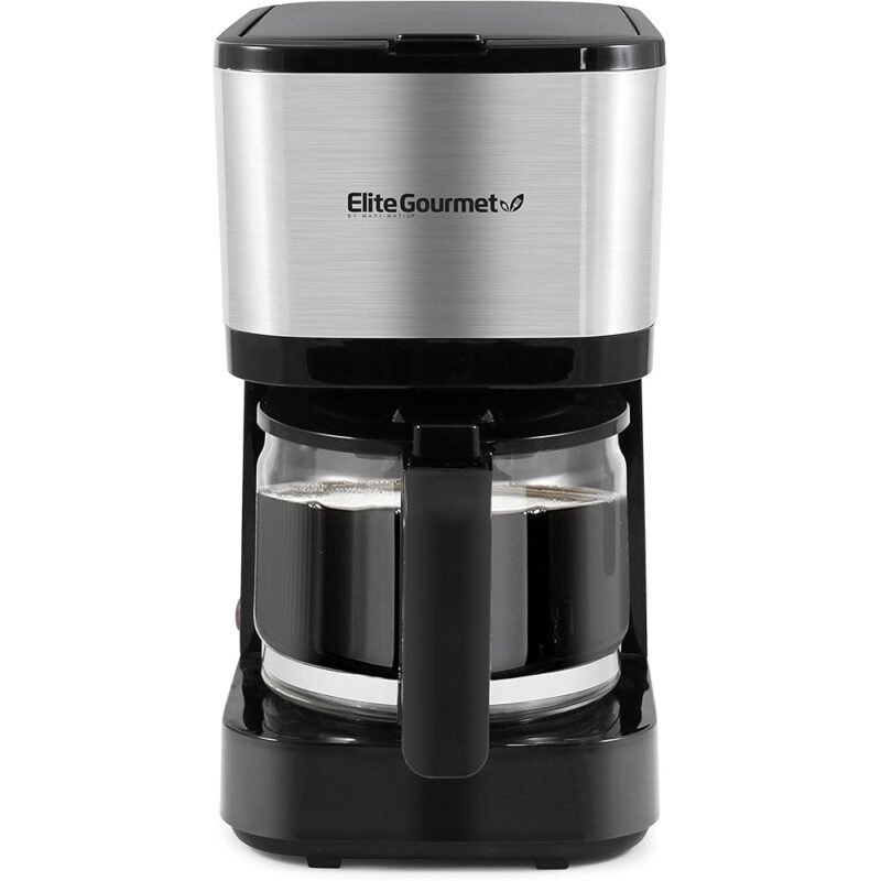 Elite Gourmet EHC9420 Cafetera automática de goteo con filtro reutilizable