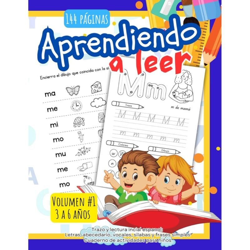 Aprendiendo a Leer Cuaderno de Actividades para Niños de 3 a 6 Años