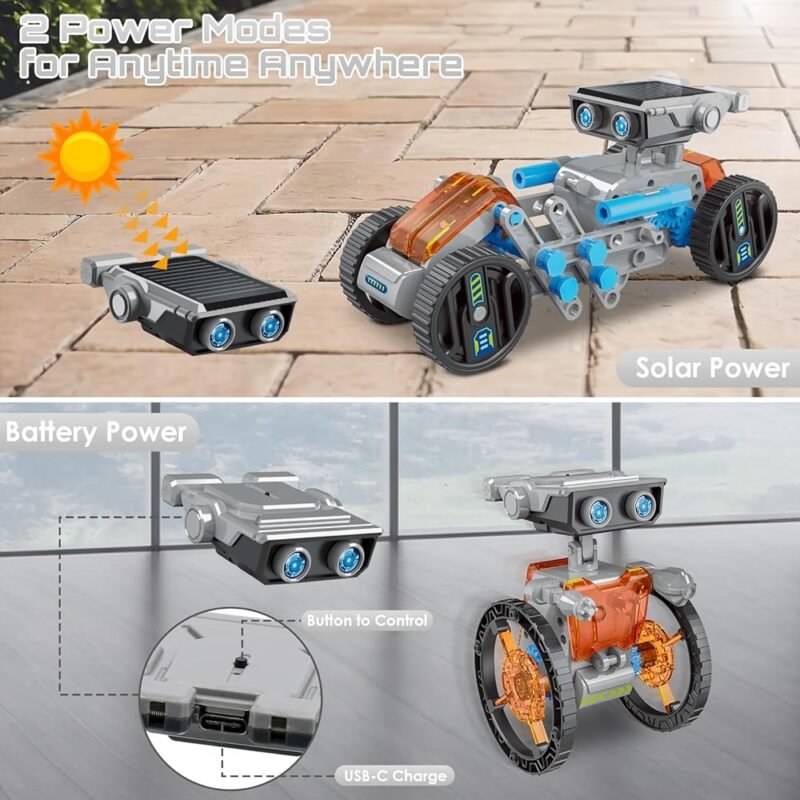 Kit de Robot Solar 12 en 1 Juego Educativo para Niños de 8 a 12 Años - Imagen 2