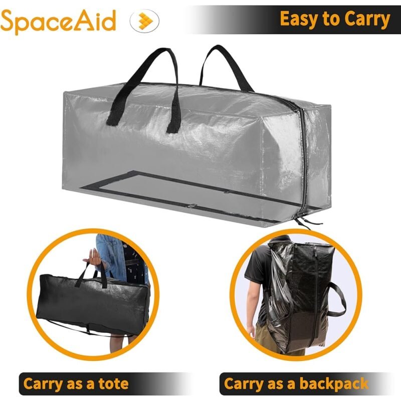 SpaceAid Bolsas de Mudanza Resistentes con Correas de Mochila - Imagen 5