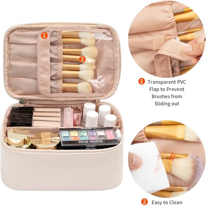 OCHEAL Bolsa de Maquillaje Portátil Organizador de Cosméticos para Viajes - Imagen 3