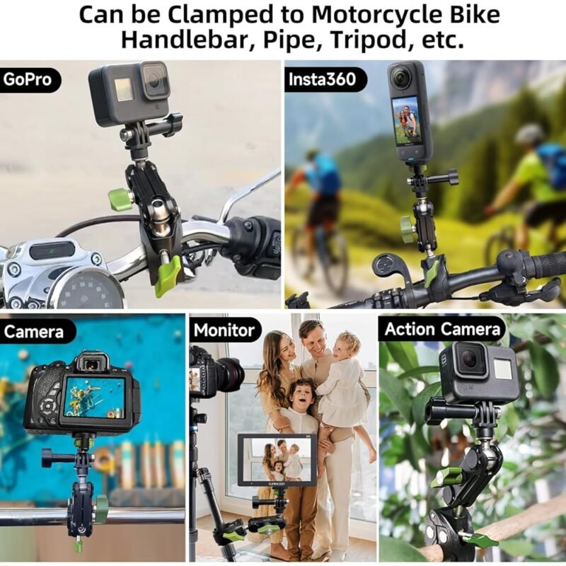 HEMMOTOP Soporte de Motocicleta para GoPro y Cámaras de Acción - Imagen 2