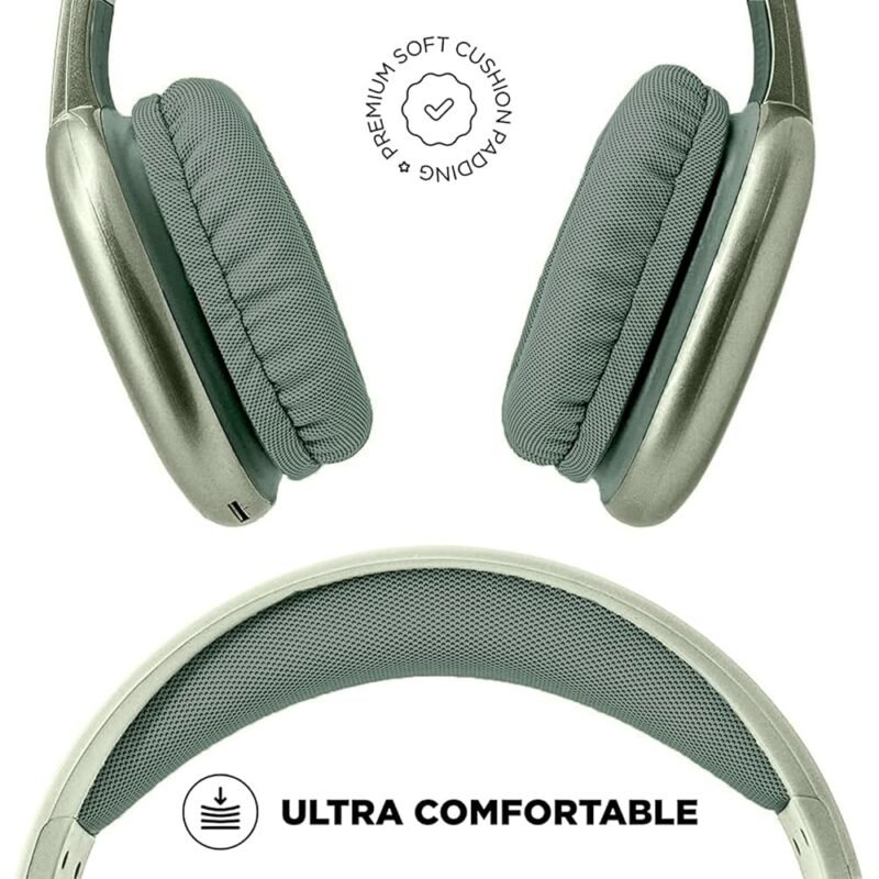 iJoy Auriculares Inalámbricos Ultra con Micrófono y Ranura SD - Imagen 2