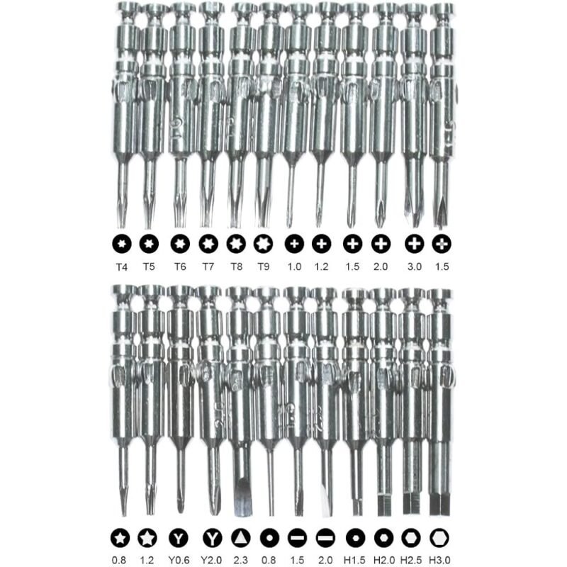 BIGTEDDY Set de pinzas y desarmadores 26 en 1 para reparar drones y teléfonos - Imagen 3