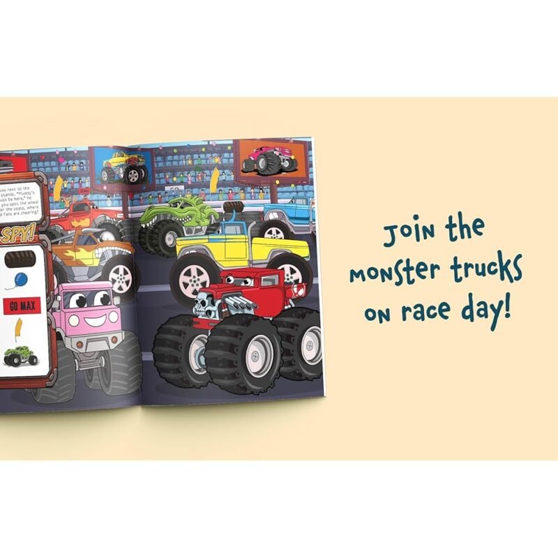 I Spy Monster Trucks Libro Infantil de Buscar y Encontrar - Imagen 2