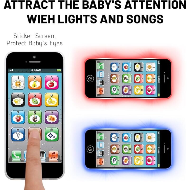 Juguete de Aprendizaje Interactivo para Bebés con 8 Funciones y Luces - Imagen 4