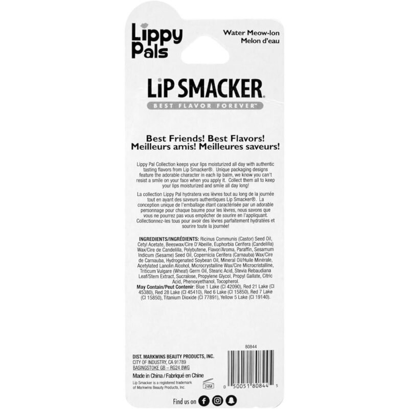 Lip Smacker Lippy Pals Bálsamo Labial Gatito Sabor Sandía - Imagen 6