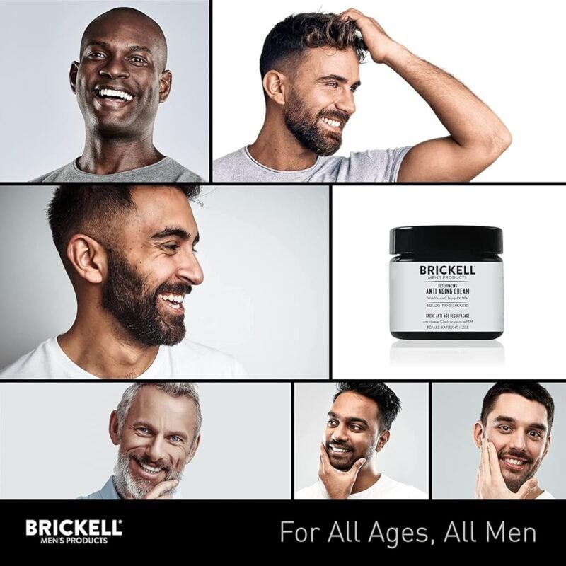 Brickell Men's Products Crema Facial Antienvejecimiento Natural 2 Onzas - Imagen 4