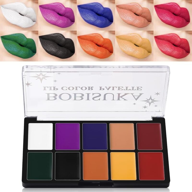 BOBISUKA Paleta de colores de labios crema para looks atrevidos