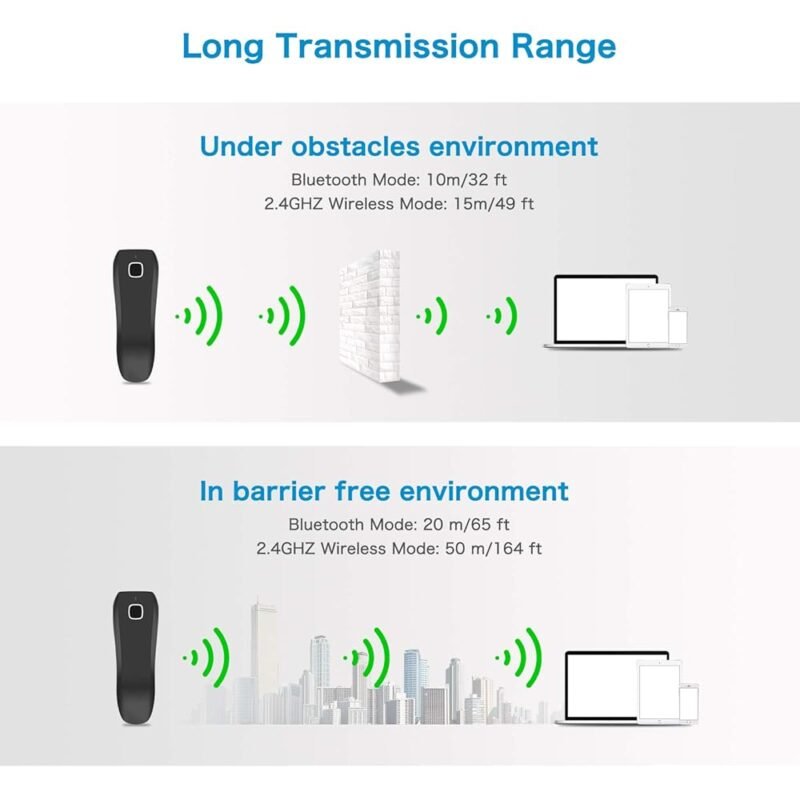 NETUM Mini Escáner de Código de Barras Bluetooth 2D C990 para Múltiples Dispositivos - Imagen 4