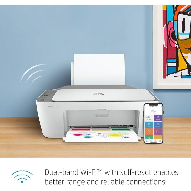 HP Impresora inalámbrica DeskJet 2755 todo en uno impresión escaneo y copia - Imagen 3