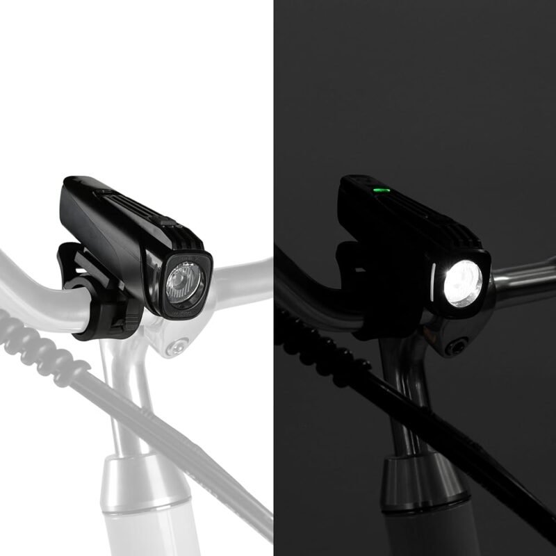 Retrospec Kit de luces de bicicleta recargable por USB para conducción nocturna - Imagen 4