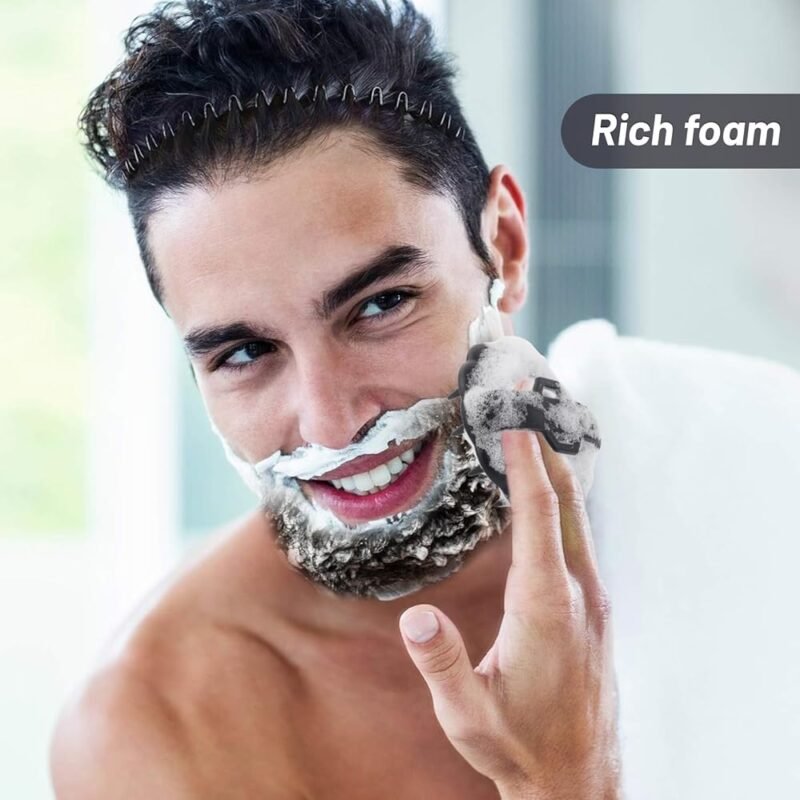 MTDLYICE Cepillo de Barba Exfoliante de Silicona para Hombre - Imagen 4