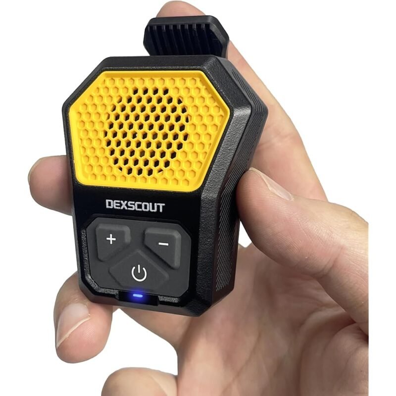 DexScout Altavoz Bluetooth Portátil Ligero con Clip y Batería de 12 Horas