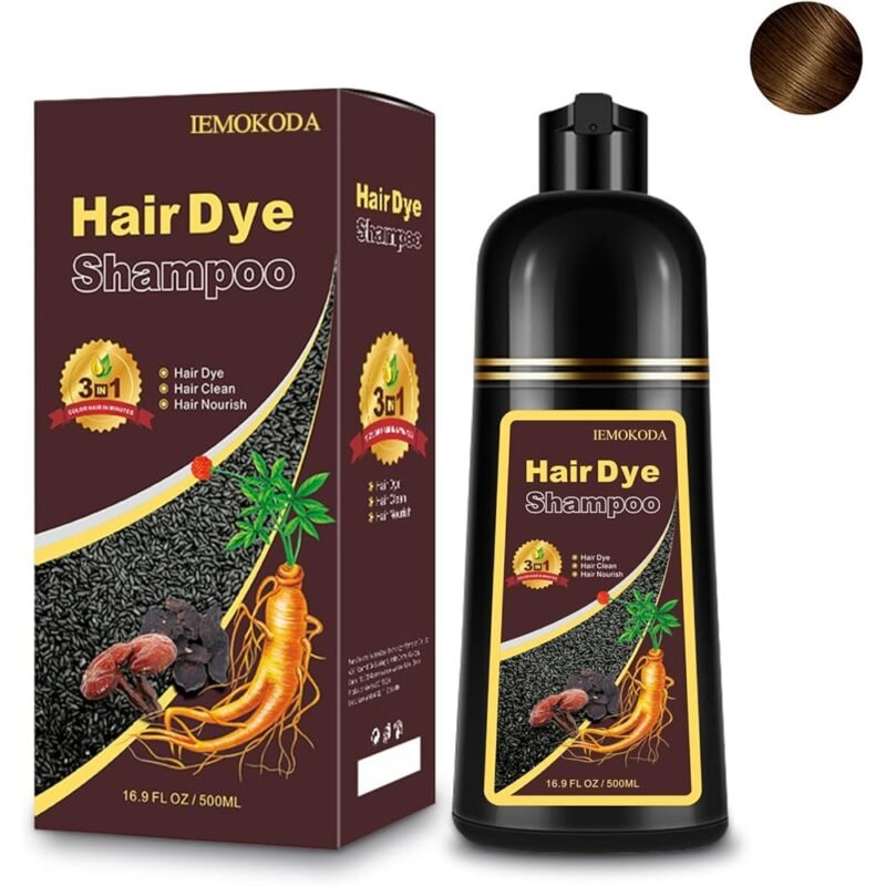 Fedulili Champú Tinte para Cabello Castaño Natural Retoque Raíz 10 Minutos