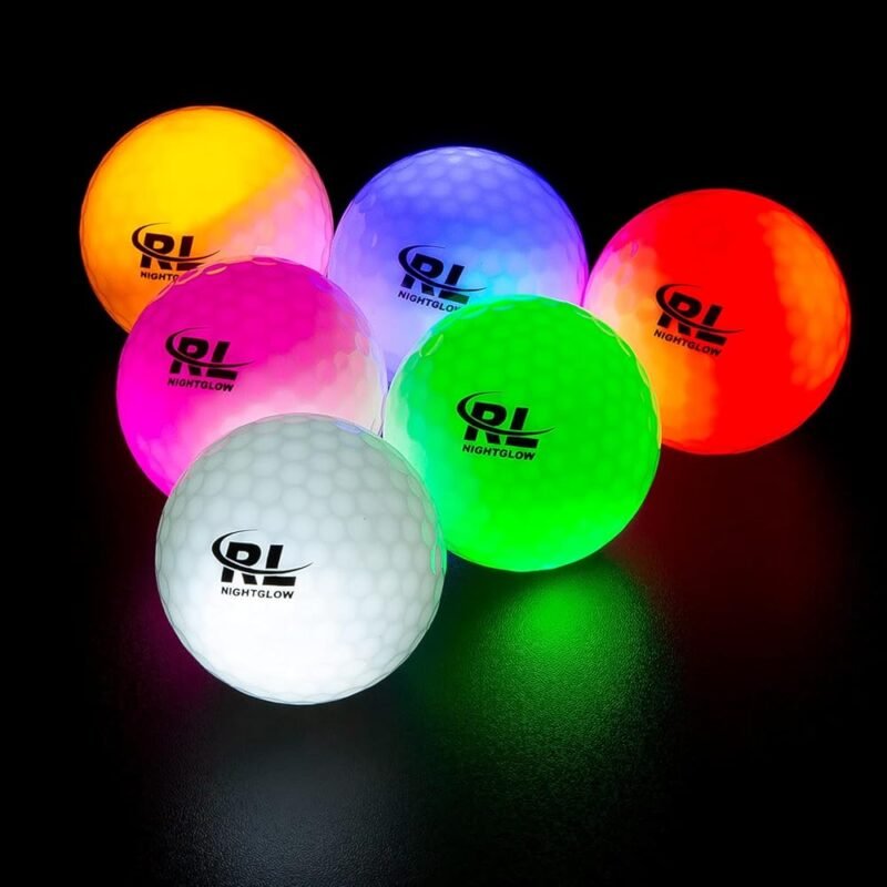 R&L Pelotas de Golf Brillantes en la Oscuridad con Luz LED