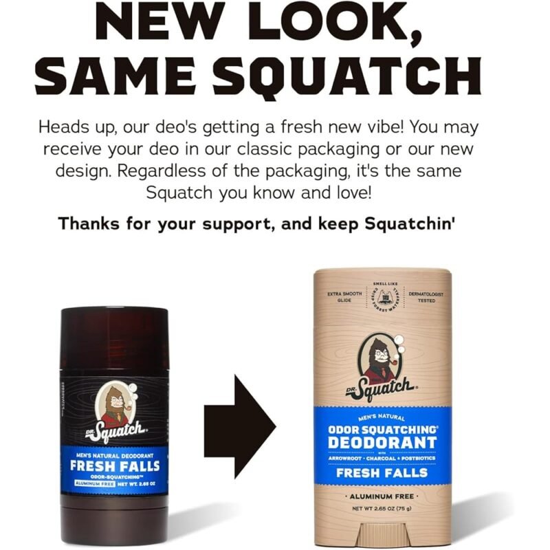 Dr. Squatch Desodorante Natural para Hombres Alpine Sage y Fresh Falls - Imagen 2