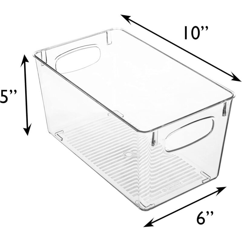 ClearSpace Contenedores de almacenamiento de plástico transparente para cocina - Imagen 6