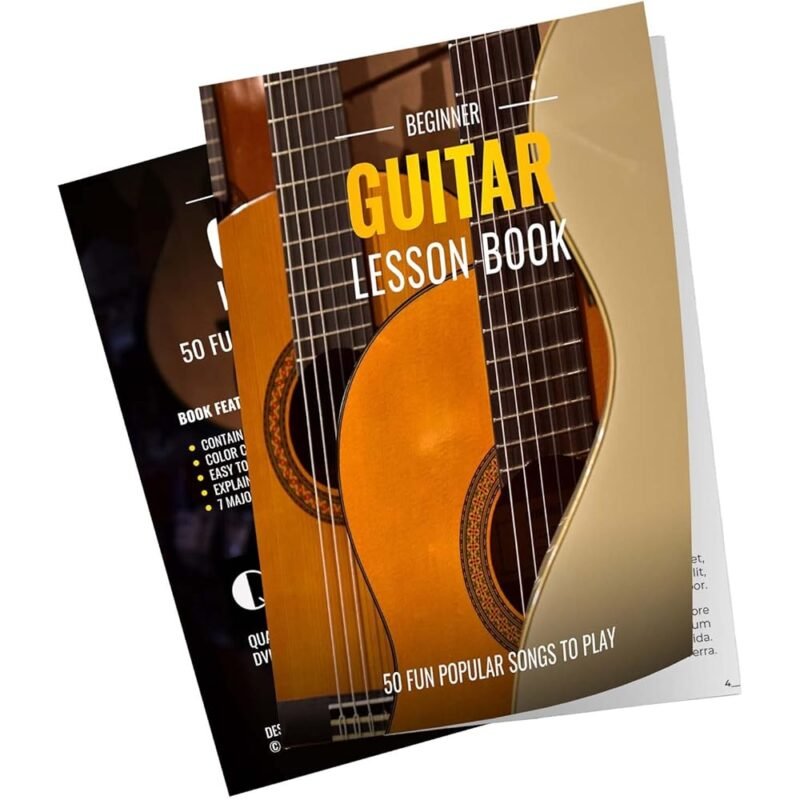 QMG Libro de lecciones de guitarra para principiantes y todos los niveles