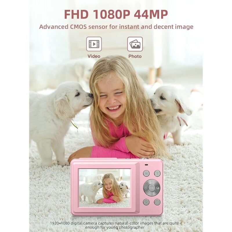 Cámara Digital FHD 1080P Compacta y Portátil para Niños - Imagen 2