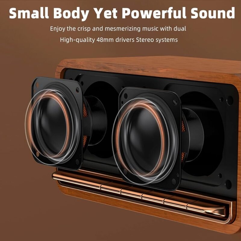 Edifier Altavoz Bluetooth Retro Madera 20W Inalámbrico Estéreo - Imagen 3