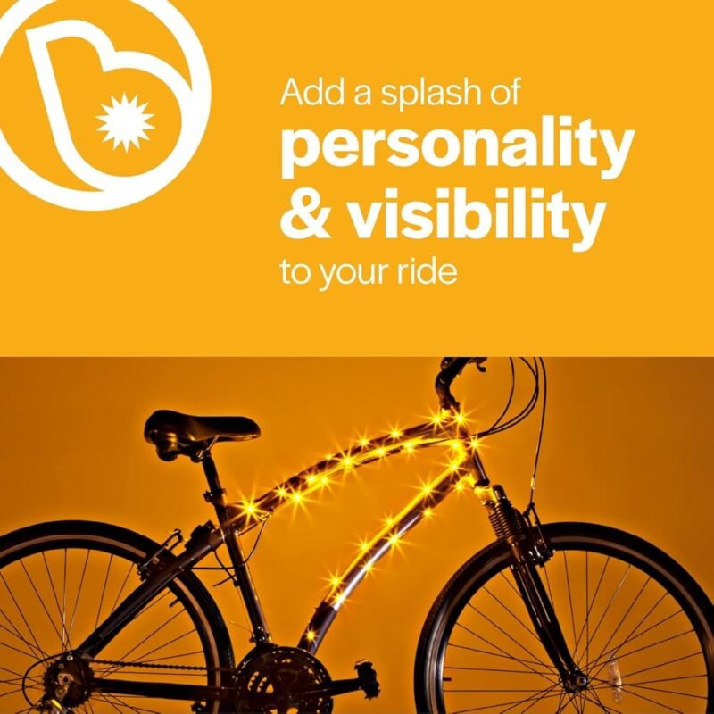 Brightz CosmicBrightz Cuerda de luz LED para bicicleta 6.5 pies - Imagen 3