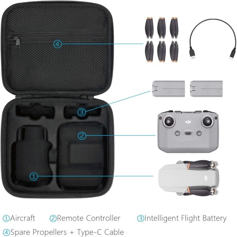 Funda de transporte DJI Mini 2 y Mini 4K Bolsa impermeable y resistente - Imagen 2