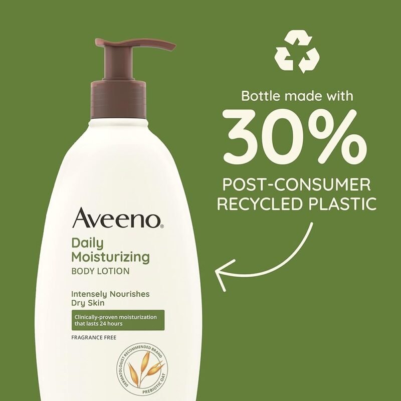 Aveeno Loción Corporal Hidratante Diaria con Avena Prebiótica 2 x 18 Onzas - Imagen 5