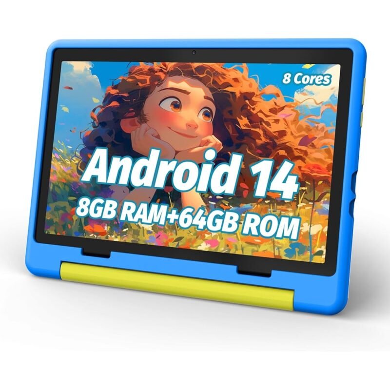 URAO Tableta para Niños Android 14 10 Pulgadas Octa-Core 64 GB