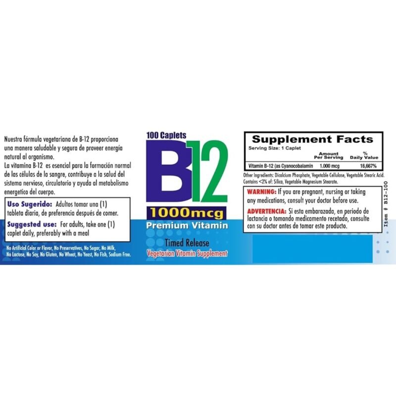 Nutrisalud Products Vitamina B12 Alta Potencia 1000mcg Set de 2 Frascos - Imagen 3