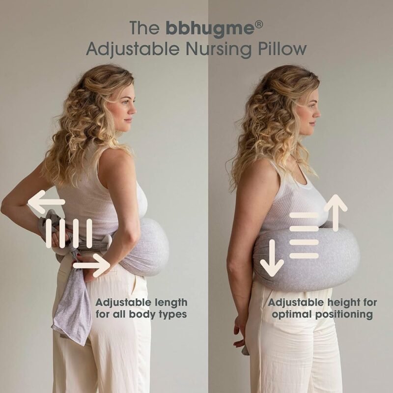 bbhugme Almohada de Lactancia Ajustable para Mamás y Bebés - Imagen 4