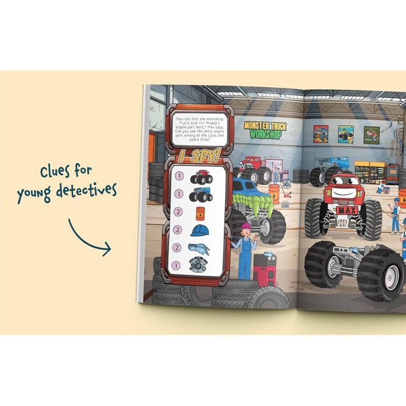 I Spy Monster Trucks Libro Infantil de Buscar y Encontrar - Imagen 4