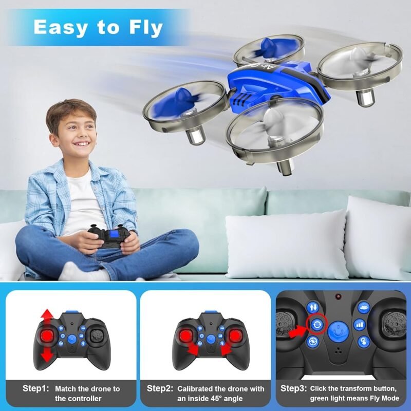 Oddire Mini Dron para Niños y Adultos 2 en 1 con Auto - Imagen 2