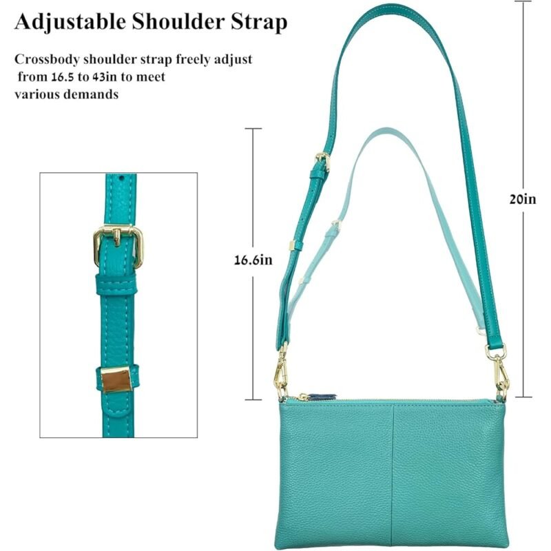 Beurlike Cartera de cuero para mujer bolso cruzado pequeño para teléfono - Imagen 5