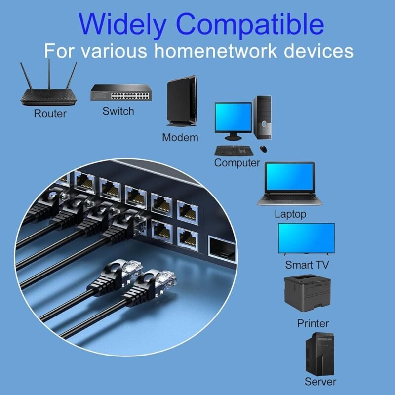 Cable Ethernet Cat 6 1 Pie 10 Gbps para Red Doméstica y Oficina - Imagen 6