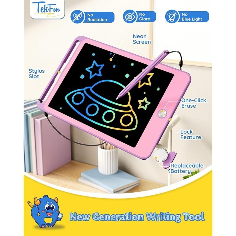 TEKFUN Tableta de Escritura LCD 8.5 Pulgadas para Niños y Niñas - Imagen 3