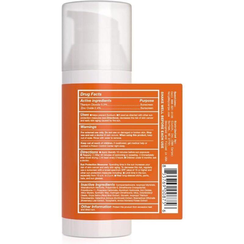 Carpe Base de Maquillaje Facial Protector Solar Mineral SPF 30 Mate - Imagen 9