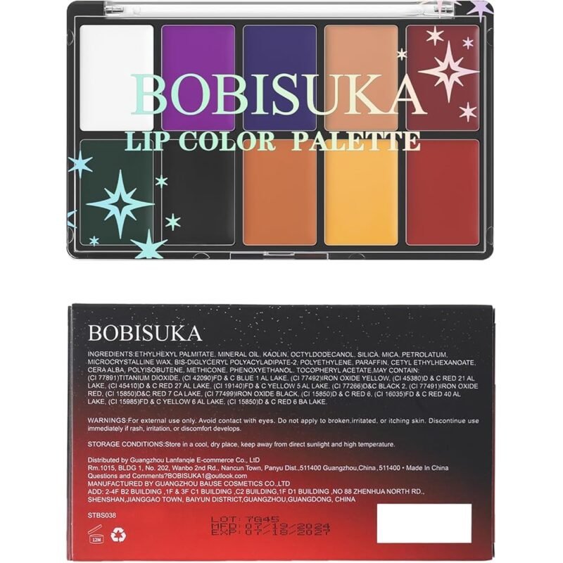 BOBISUKA Paleta de colores de labios crema para looks atrevidos - Imagen 7