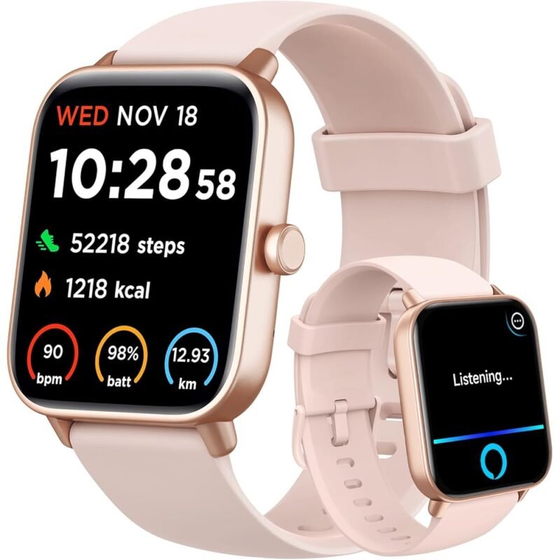 Gydom Smart Watch para Mujeres con Alexa Monitor de Salud y Deportes