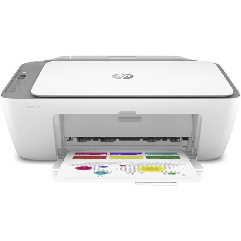 HP Impresora inalámbrica DeskJet 2755 todo en uno impresión escaneo y copia