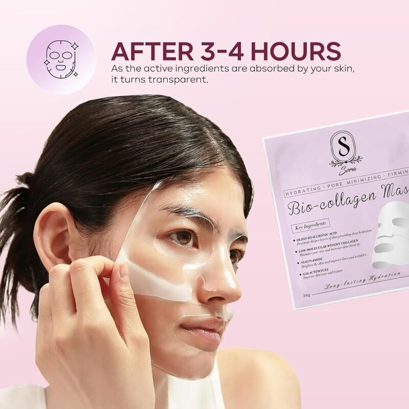 Máscara facial de colágeno bio para toda la noche hidratante - Imagen 3