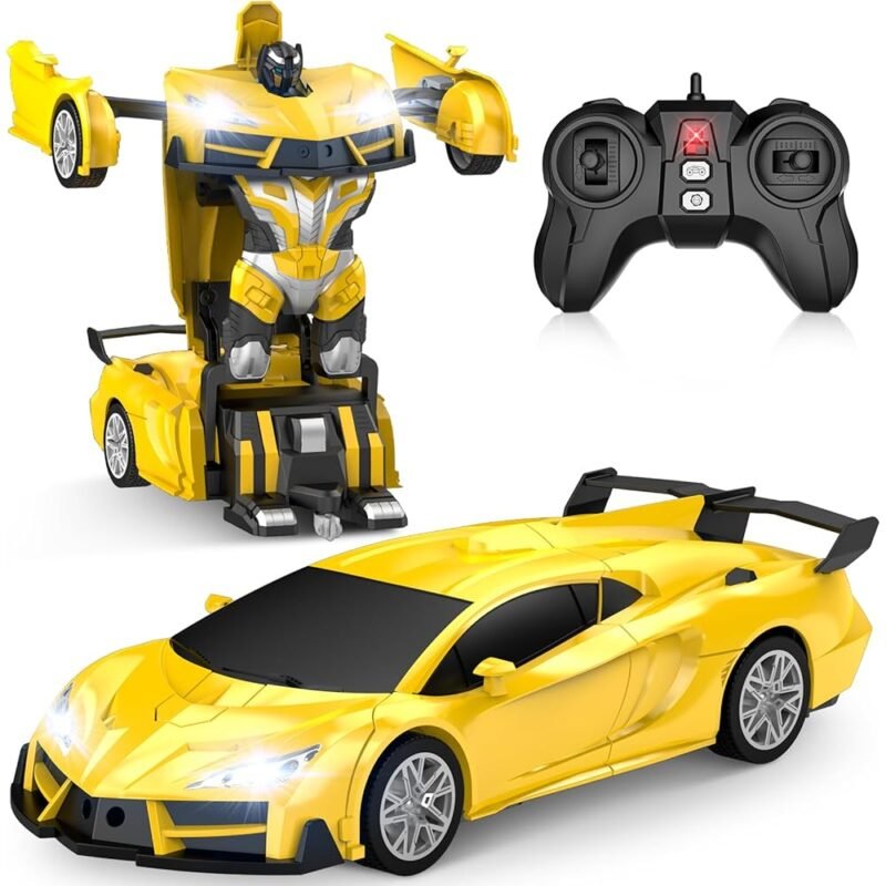 Coche de Control Remoto Transformable Robot 2.4 GHz para Niños