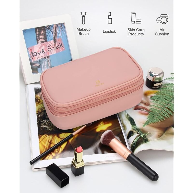 Relavel Bolsa de Maquillaje Pequeña para Mujer y Niña Organizador Portátil - Imagen 8