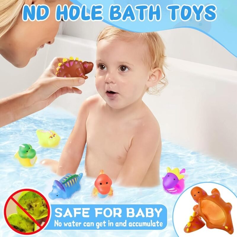 Juguetes de baño que cambian de color Dinosaurio para bebés divertidos - Imagen 3