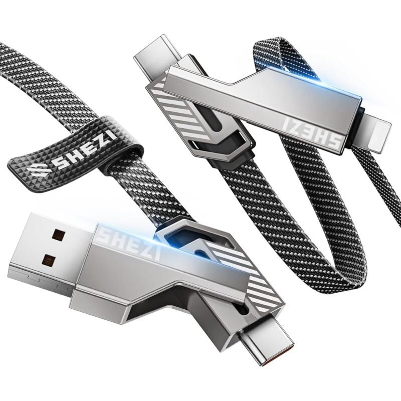 Cable Lightning 4 en 1 USB C de 45 W 3 pies carga rápida Vexipia - Imagen 7