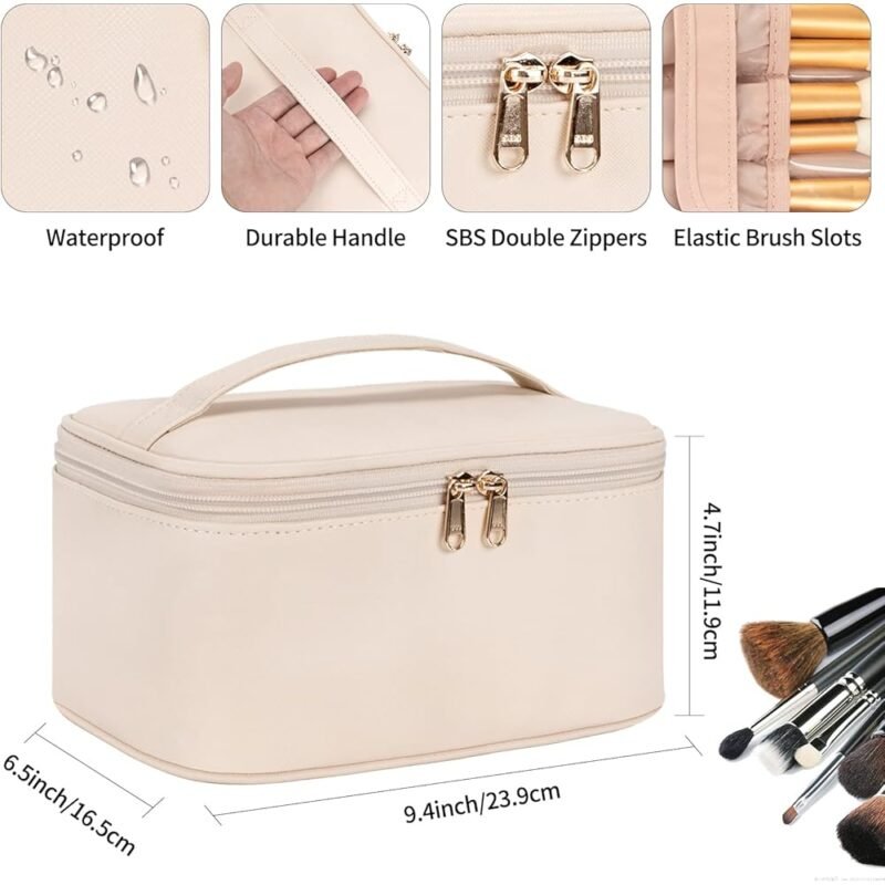 OCHEAL Bolsa de Maquillaje Portátil Organizador de Cosméticos para Viajes - Imagen 2